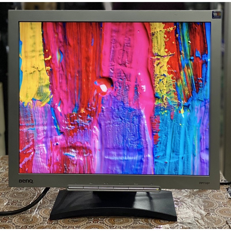 LCD Monitor Komputer BENQ Q7T4 Layar 17inch Kotak Second