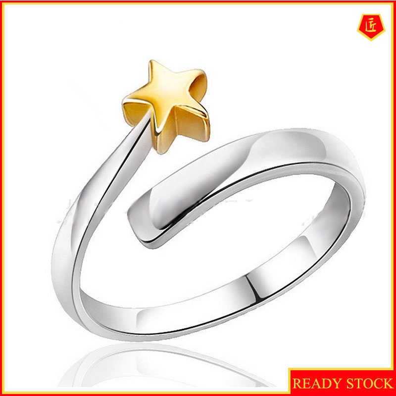 [Ready Stock]Korean Fashion Gold Pentagram Ring