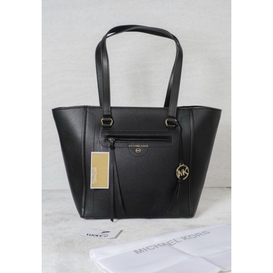 Michael Kors Carine Leather Medium Tote Black - ORIGINAL 100%