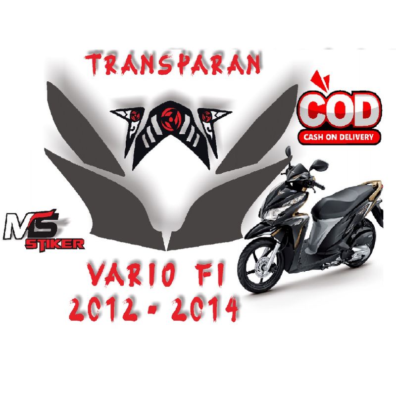 stiker lampu Vario 125 old transparan