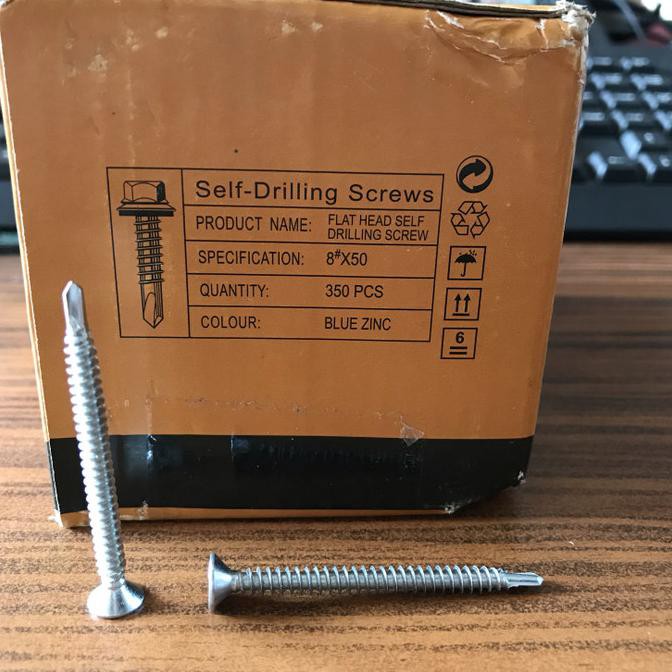 READY STOK SEKRUP BAJA RINGAN/SEKRUP GRC/SEKRUP ROOFING/SEKRUP PUTIH/SKRUP 8X50