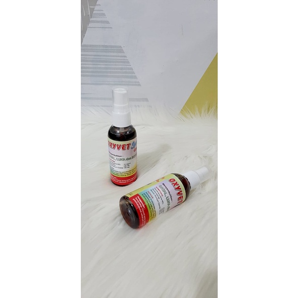 RAINBOW OXYVET SPRAY ( Obat Gatal, Luka, &amp; Borok untuk Kucing)