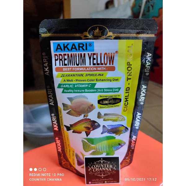 Pelet Akari Premium Yellow 100gr