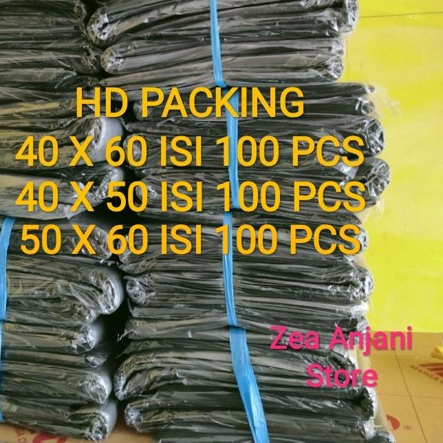 

♂ ( Murah ) Plastik Packing Hitam 40x60 Isi 100 / Plastik HD Packing Hitam 30micro ☉