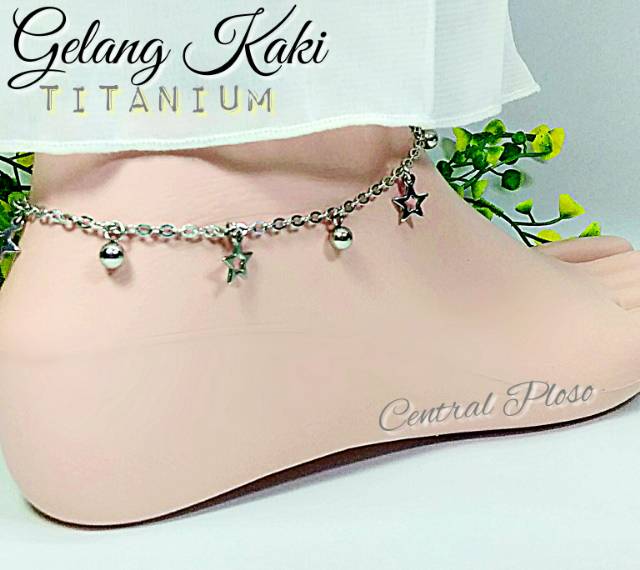 GELANG KAKI Titanium Star FREE BOX