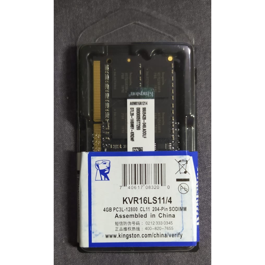 Memory laptop Kingston DDR3 4GB