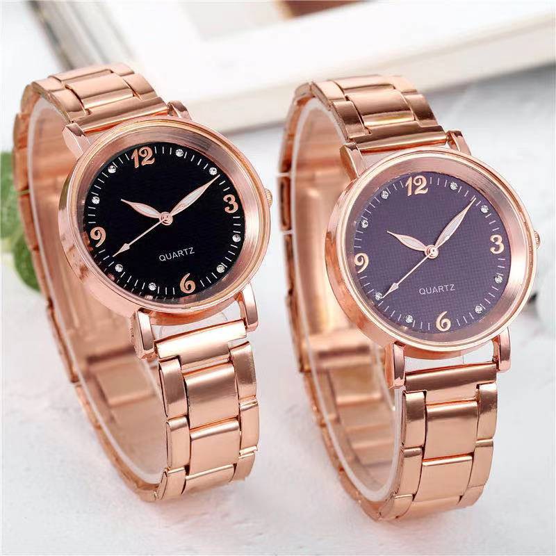Jam Tangan Wanita Stainless Steel Analog Quartz Korean Fashion / Jam Tangan Rantai Wanita Import-1