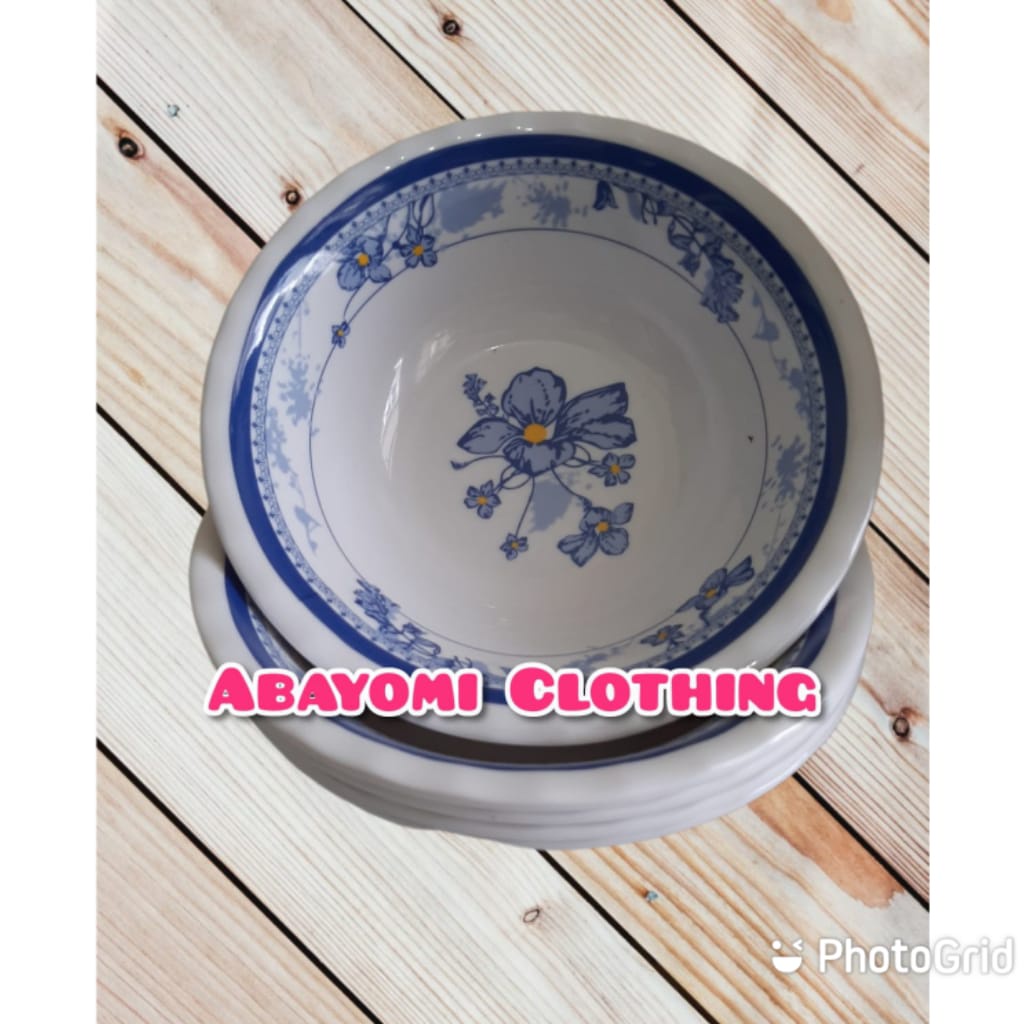 Terbaru termurah Mangkok Melamin 6pcs / mangkok Hugi Original 7 inch / mangkok motif bungga