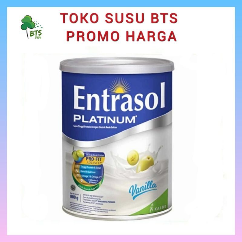 

BTS - Susu Entrasol Senior Platinum 400gr Vanila coklat ENTRASOL PLATINUM