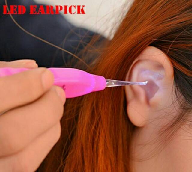 EARPICK WITH LED FLASHLIGHT - KOREK KUPING DGN LAMPU LED