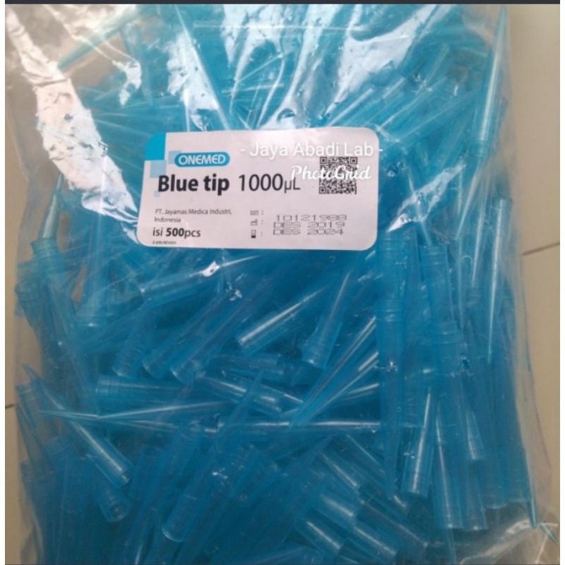 Jual blue tip tip biru micropipette mikropipet pak 1000 uL 1 ml ecer satuan Shopee Indonesia