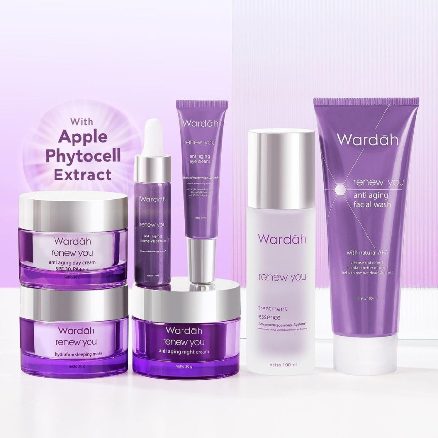 ✿ MADAME ✿ WARDAH RENEW YOU SERIES ANTI AGING - ANTI KERIPUT SERIES BY WARDAH ORIGINAL