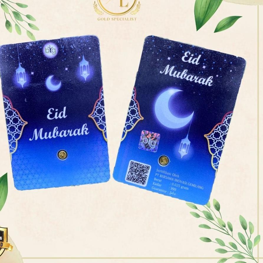 Logam Mulia LM Emas Mini Emasin BIG Gold Minigold 24K Eid Series - Edisi Idul Fitri, 0,025 0,05 0,10  0.025 0.05 0.10 gram ,.