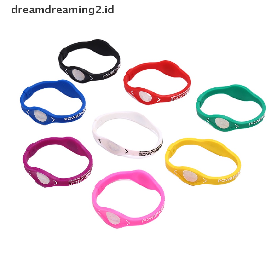 (LIKE) Power Balance Gelang Kesehatan Energi Ion Bahan Silikon Untuk Olahraga / Hadiah