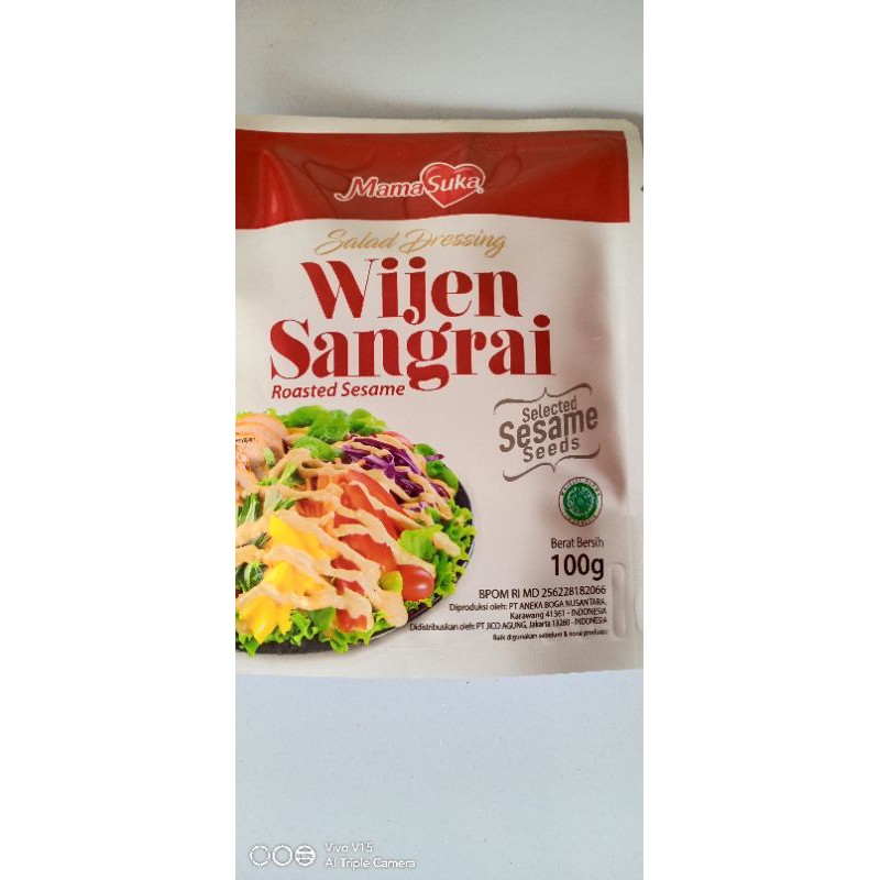 

salad dressing wijen sangrai 100gr