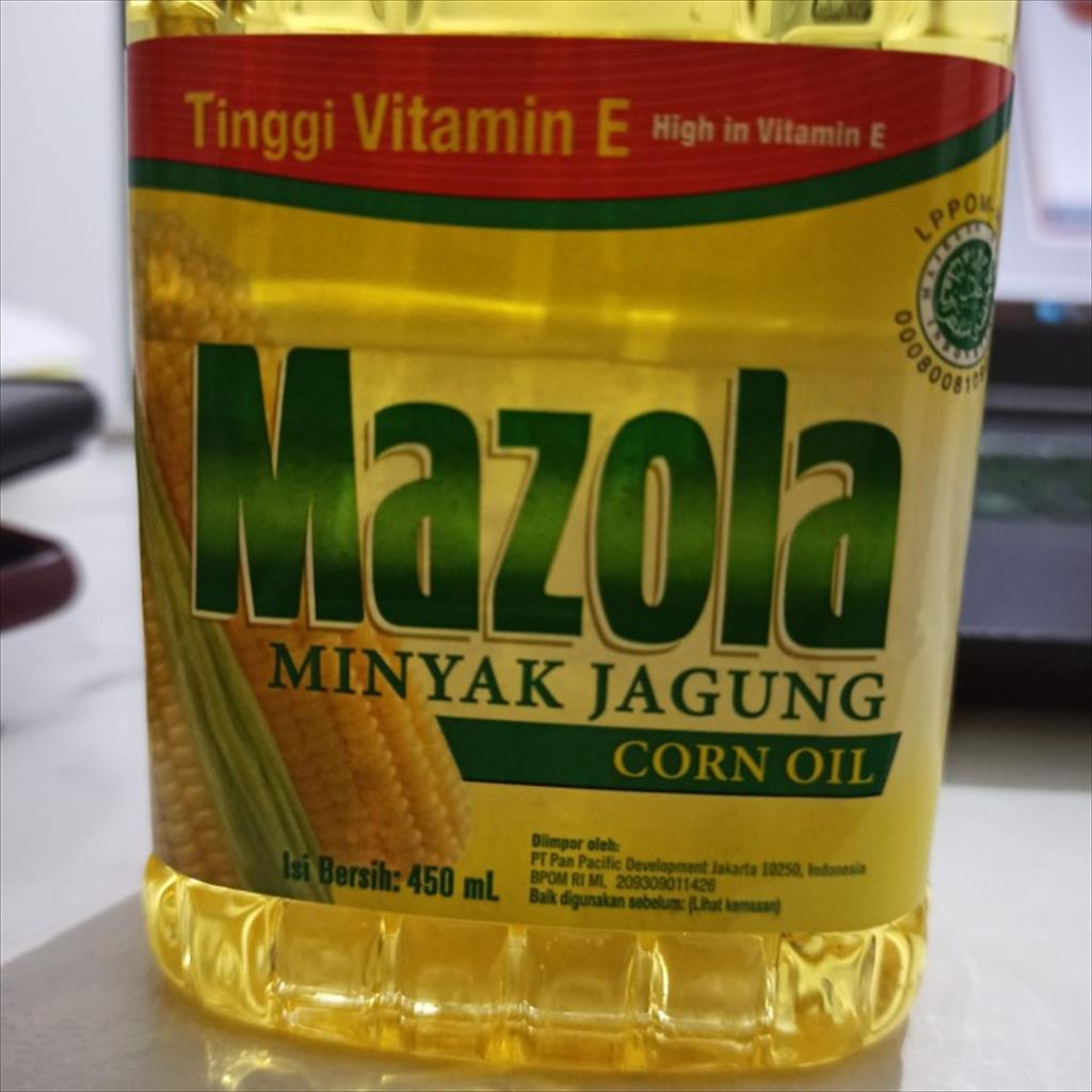 Mazola Corn Oil 450 ml Minyak Goreng Jagung Tinggi Vitamin E Halal