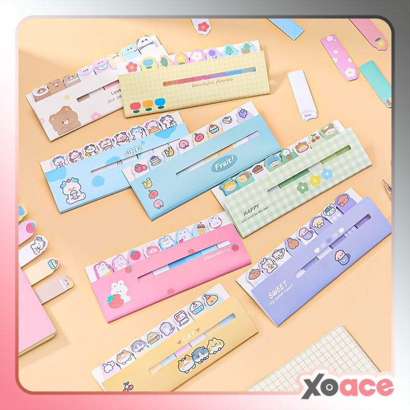 

Sticky Notes Post It Memo Pad Index Pembatas Bookmark Penanda Buku Set 8 in 1 DCA0687