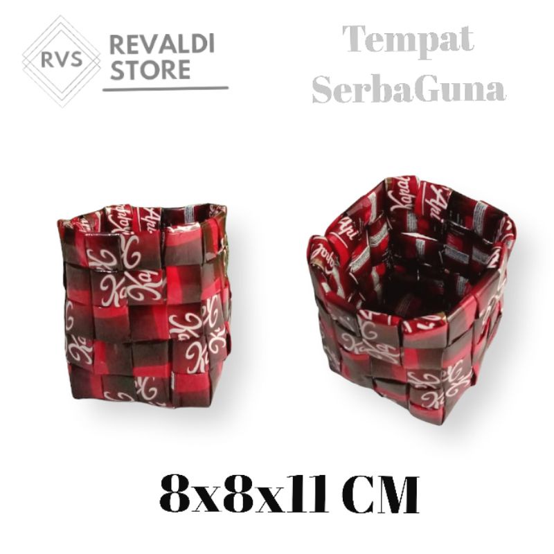 

KERAJINAN TEMPAT SERBA GUNA DARI BUNGKUS KOPI / TEMPAT PENSIL BUNGKUS KOPI / TEMPAT SERBAGUNA BUNGKUS KOPI