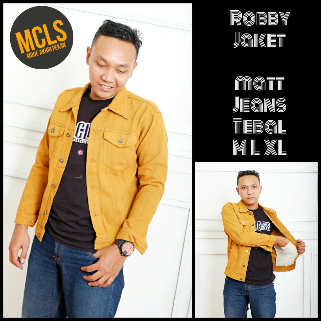 ROBBY JACKET BY MCLS // JEANS WASH PREMIUM // TEBAL DAN NYAMAN // SIZE S M L // JAKET JEANS B25