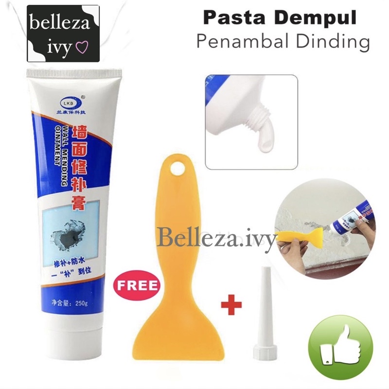 Wall Repair Pasta Dempul Penambal Dibding Retak Cream Instan Water Proof