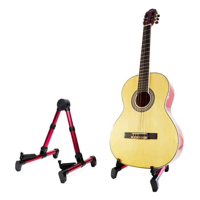 Jual Jual Stand Gitar Lipat Akustik Dan Gitar Bass Giant Gs Merah Red Murah Shopee Indonesia