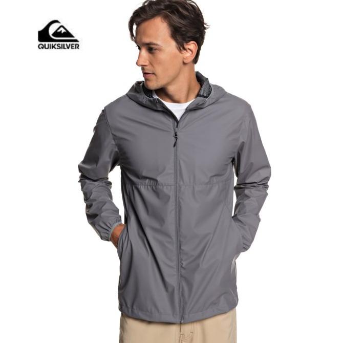 BISA COD Jaket Quiksilver Kamakura Rain Coat Windbreaker Jacket Original