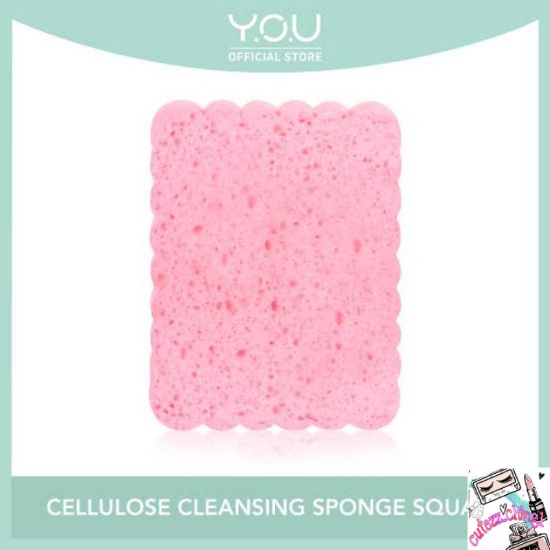 ☃️Cutezz_Ching1☃️YOU Glam Fix Fabulous Beauty Sponge_Cellulose Clensing Sponge_Professional Aircushion Puff_