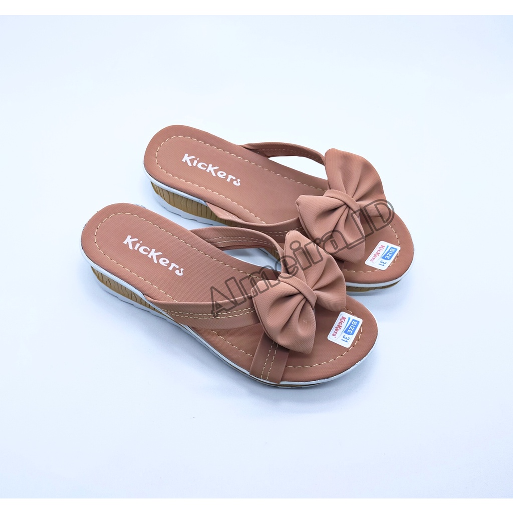 Sandal Wedges Anak Bahan Empuk Kickers Berkualitas | Sandal Casual Anak | Sandal Anak Import