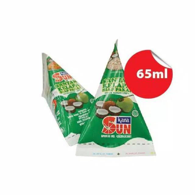 

Kara sun santan kelapa siap pakai 65ml