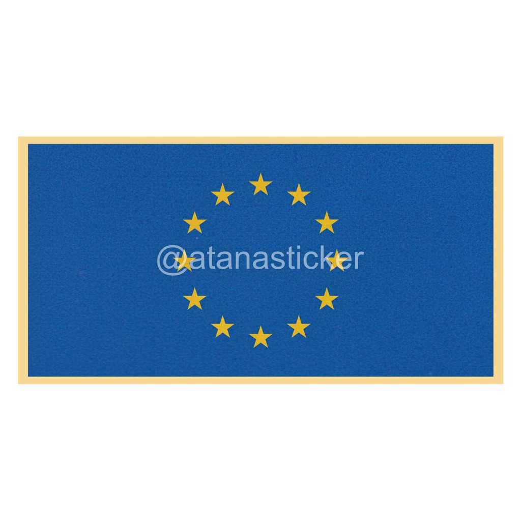 Sticker Cutting Bendera Uni Eropa 10x5cm