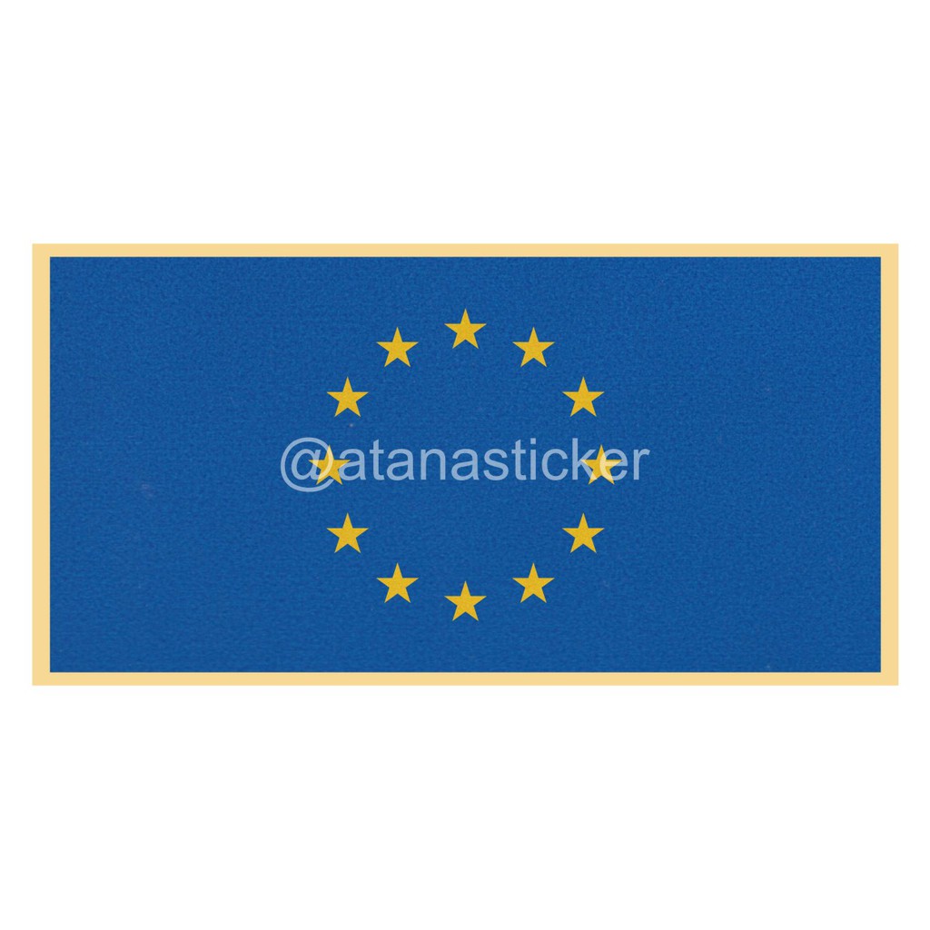 Sticker Cutting Bendera Uni Eropa 10x5cm