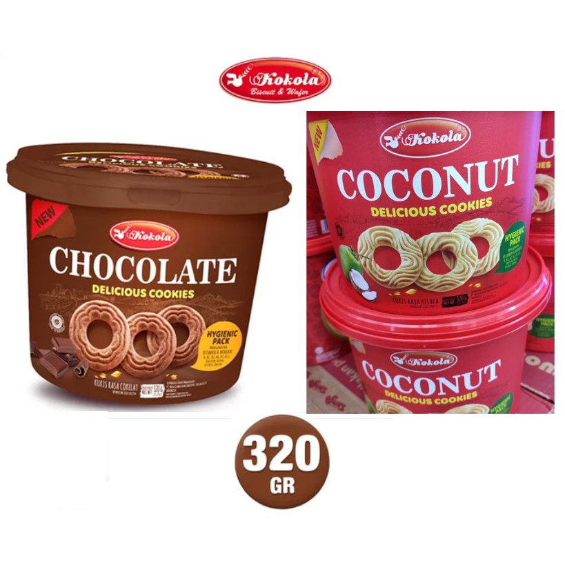 

Kokola Cookies Biscuit Coconut Chocolate 320g 320 gram kelapa coklat