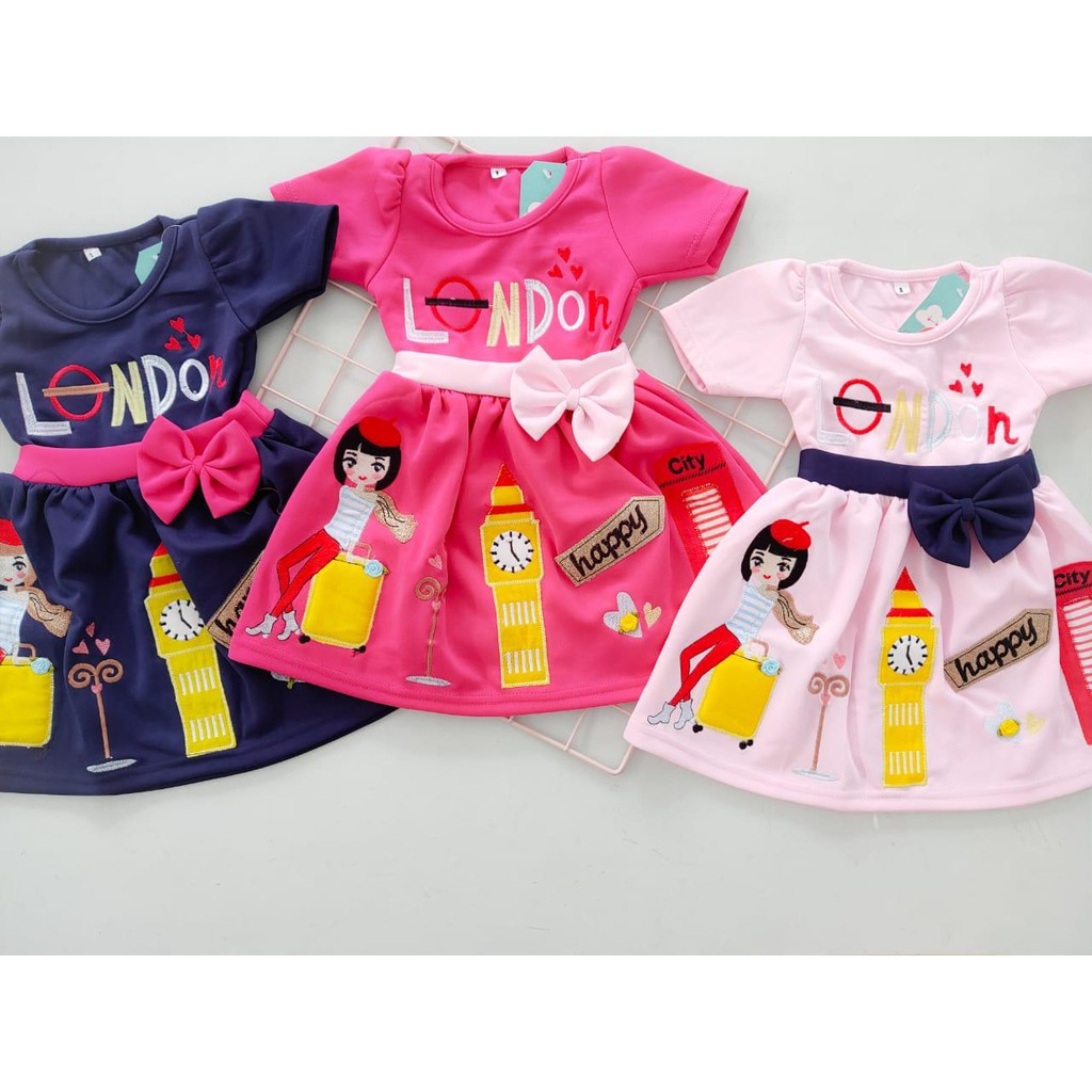 GROSIR Dress Scuba miamore size 101214