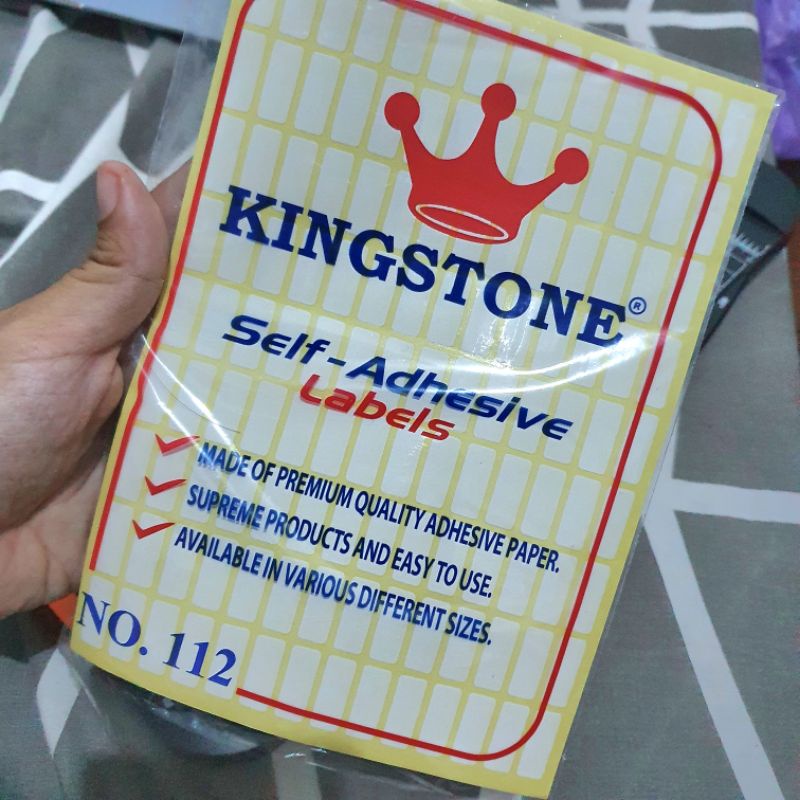 

[1 pack] label stiker - label sticker 112 kingstone
