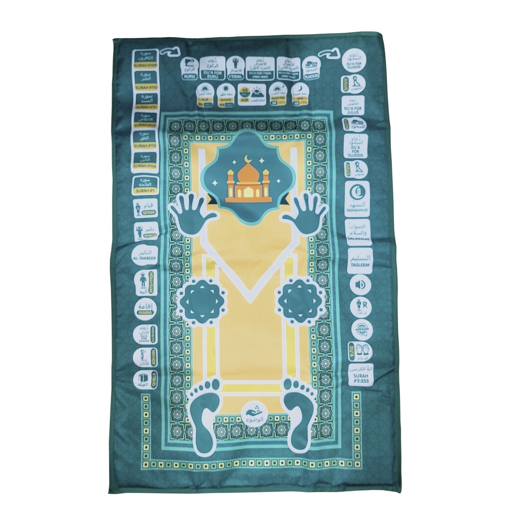 Smart Sajadah 7 Bahasa My Salah Mat Educational Prayer Mat Edukasi 0785