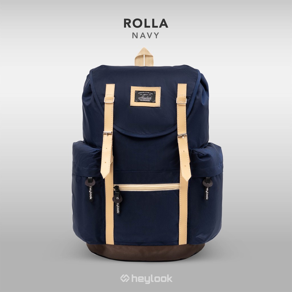 HEYLOOK Project - (Paket Hemat Pelajar) Tas Ransel Laptop Wanita Backpack ROLLA Tas Leptop 14-16Inch Tas Sekolah Tas Kuliah Perempuan Tas Punggung Cewek Terbaru