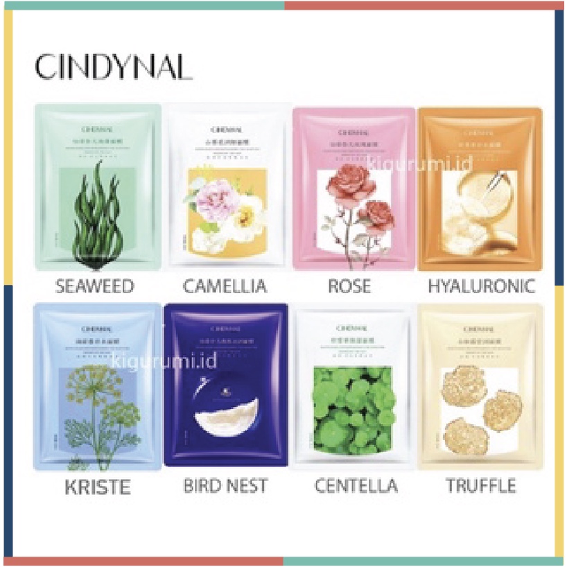 CINDYNAL Natural Sheet Mask Masker Wajah EM028