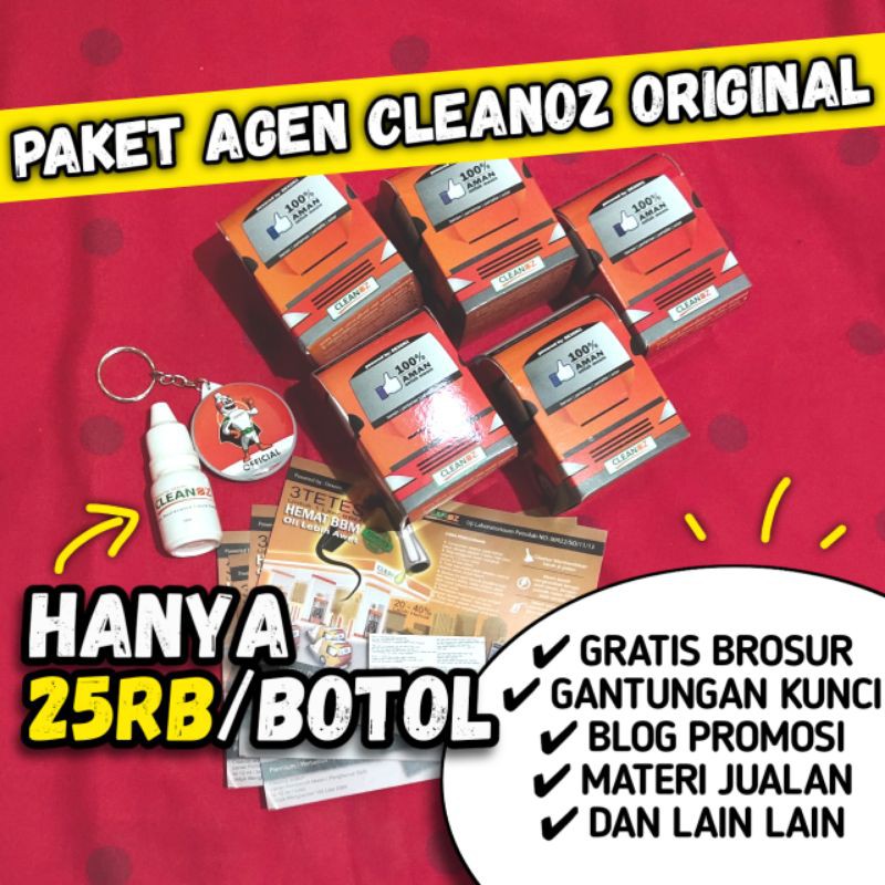 PAKET AGEN 20 BOTOL CLEANOZ ORIGINAL PENGHEMAT BBM ARLI KURNIA / CLEANOS HEMAT BENSIN / CLENOZ ORI