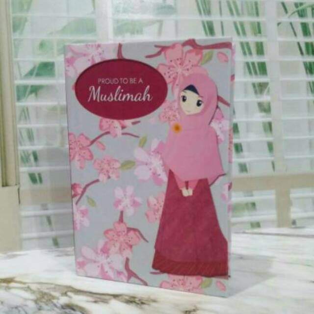 

NB-377 Notebook A6 Proud To Be a Muslimah (Sakura Green)