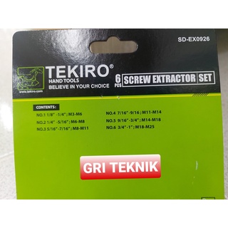 Jual Sd Ex Alat Pembuka Baut Rusak Pcs Tekiro Screw Extractor Set Tap Balik Set