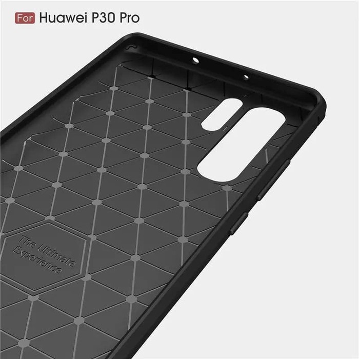 HUAWEI P30/P30 LITE/P30 PRO CASE SOFTCASE BLACK CARBON SLIMCASE IPAKY CARBON SILIKON KARET KARBON