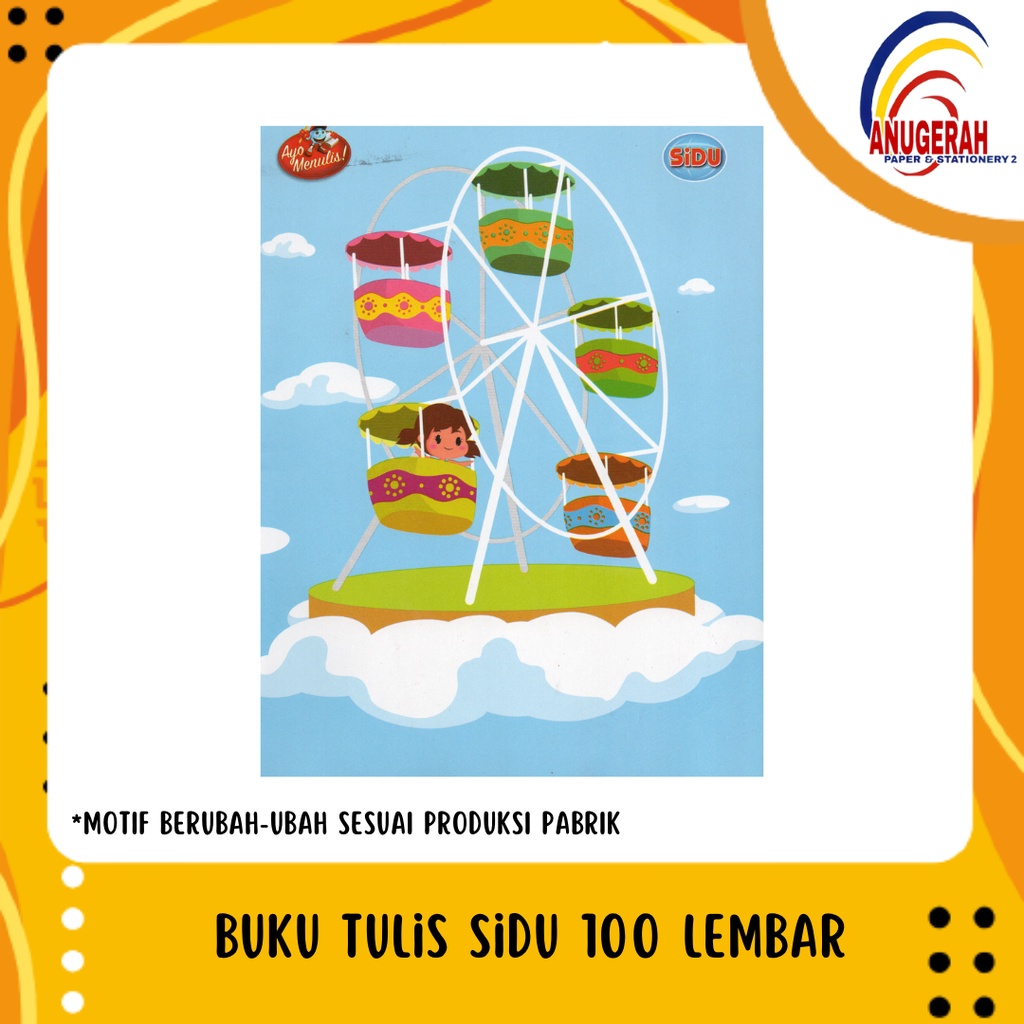 

BUKU TULIS MURAH 100 LEMBAR SIDU (PCS)