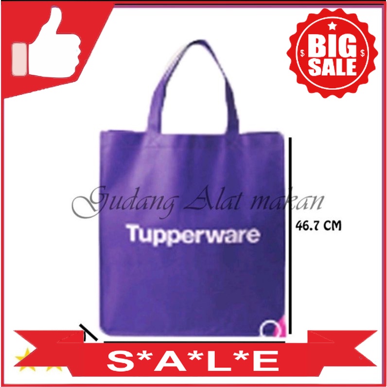 [VARIASI] Tupperware Shopping Bag tas Freshia Blue kuning Tupperware Original