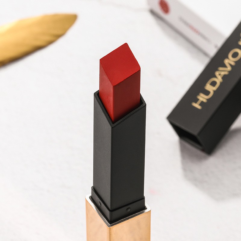 Lipstik Hudamoji 6 color waterproof lasting sexy red lipstick nude matte lipstick makeup matte