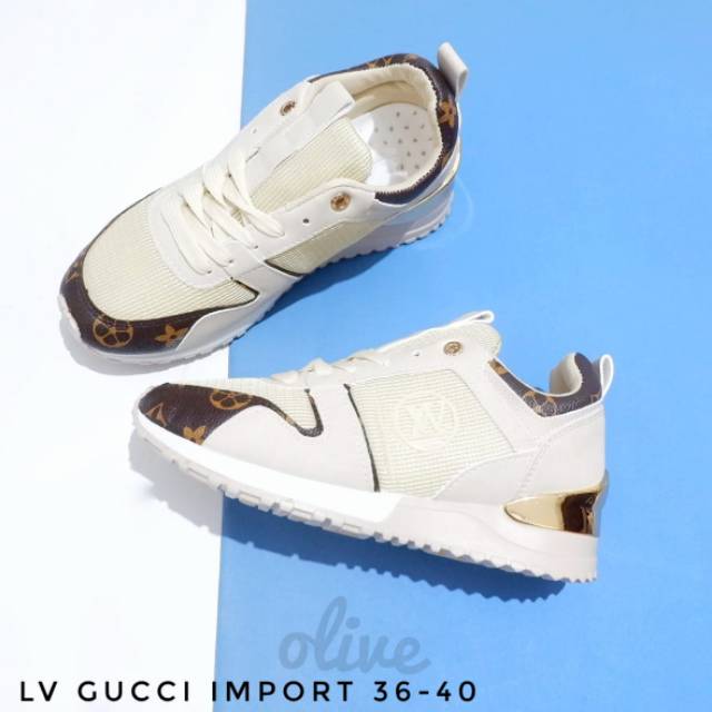 SEPATU LV ft GUCCI like ORI IMPORT KEREN BANGETTTT