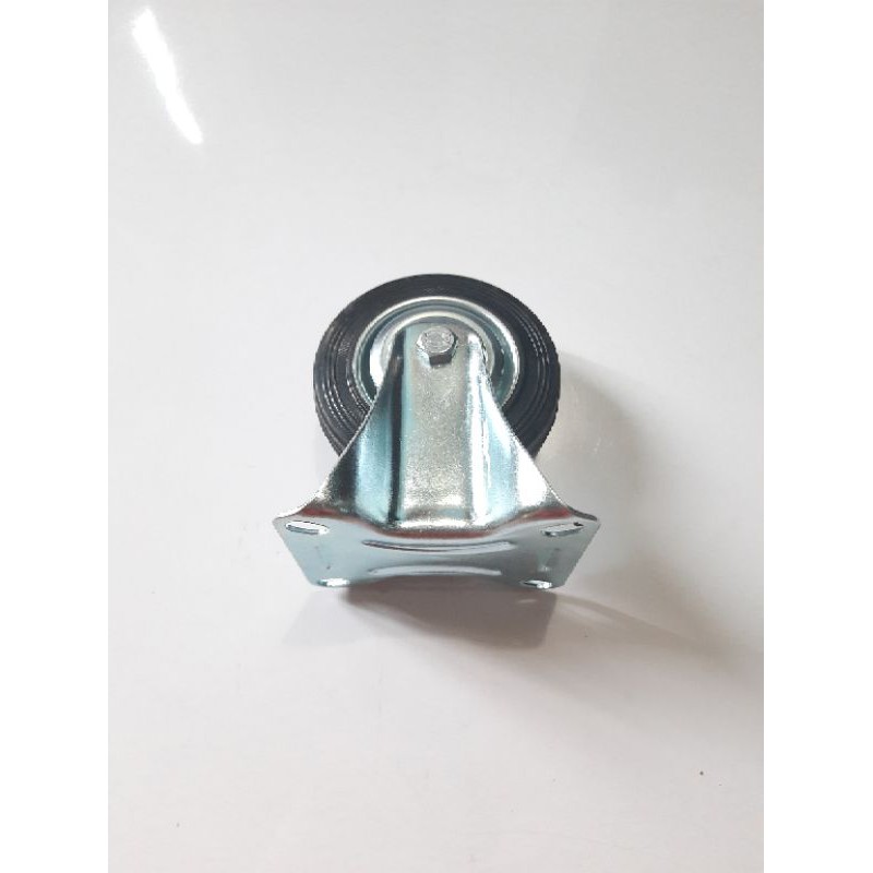 Roda Trolley Karet 3&quot; (inch) Mati / Roda Etalase Gerobak
