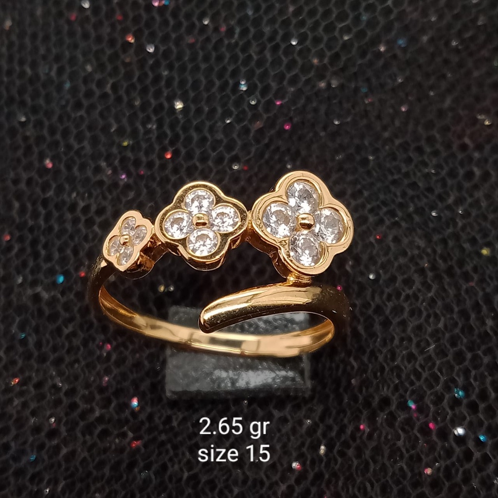 Cincin Emas 17K - 2.65 gr Kadar 750 - 419