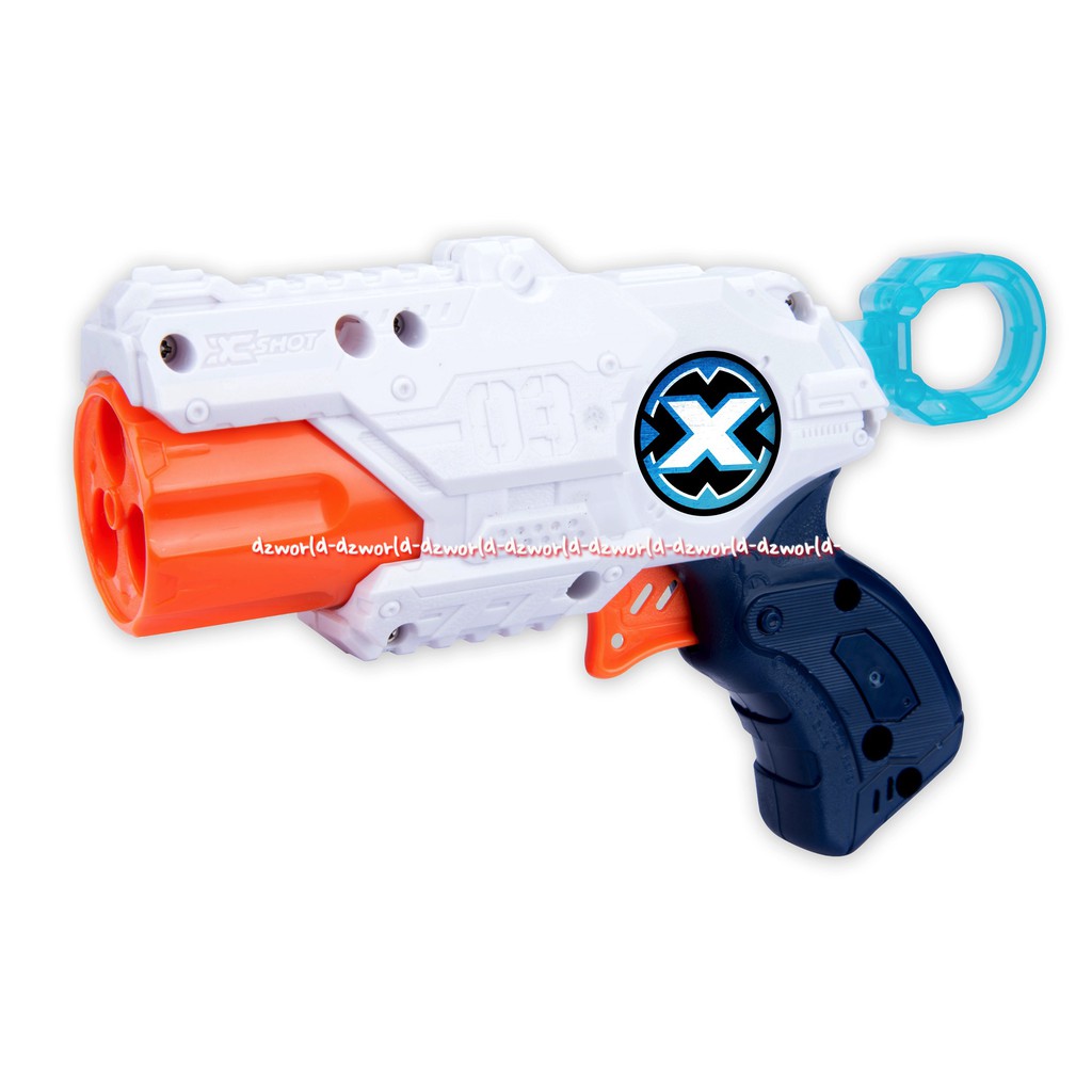 Zuru Xshot 2x MK 3 Emco Double Gun Mainan Dua Pistol Gun Warna Putih