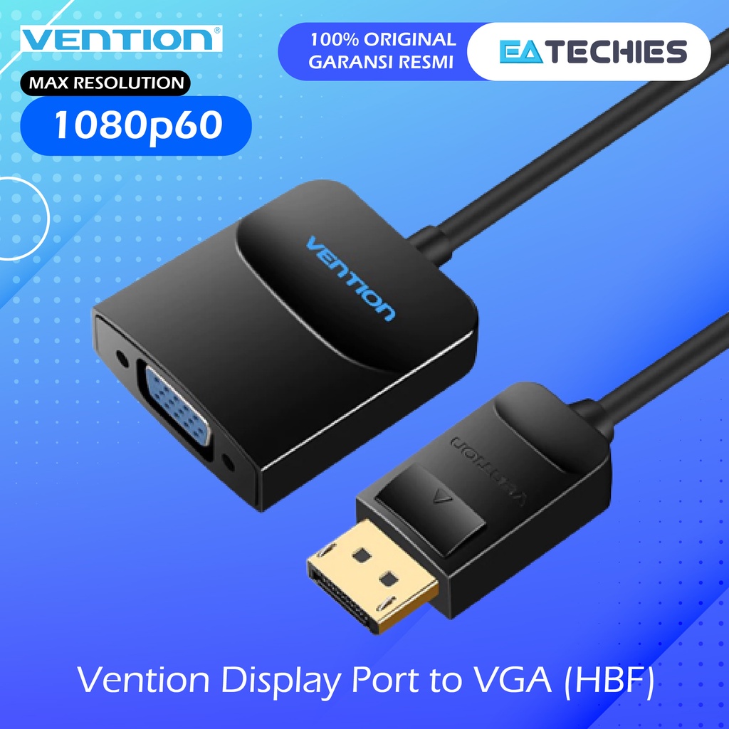 Vention HBF Adapter Converter DisplayPort (DP) Male to VGA Female