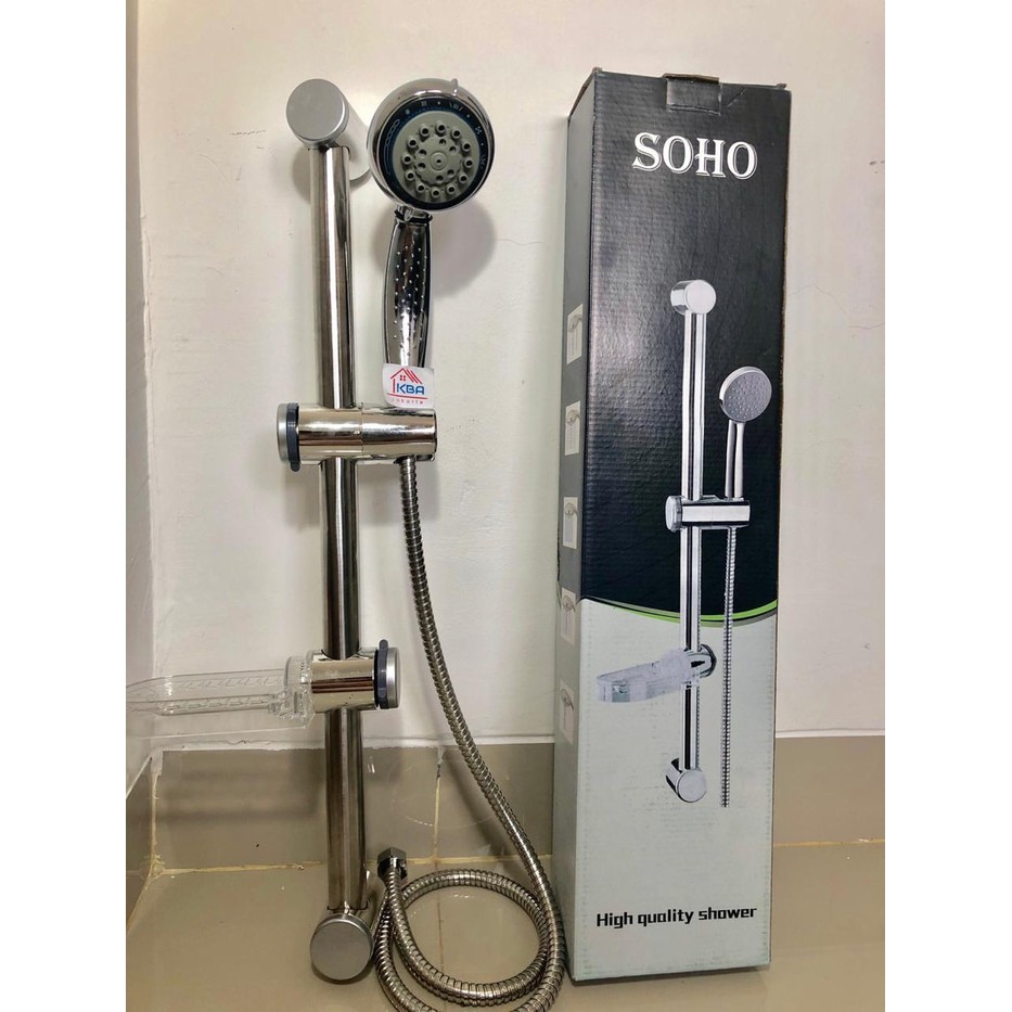 Hand shower + tiang standing kamar mandi set komplit lengkap murah bgs